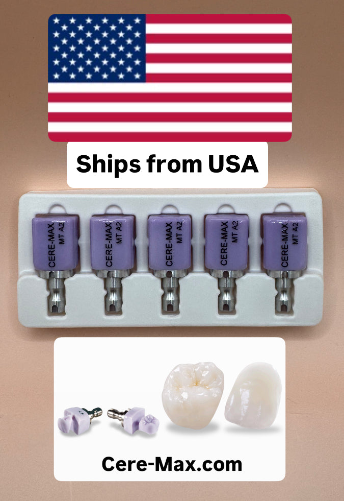 5 Pcs/Box MT C14 A2 Dental Glass Ceramic Lithium Dislicate Cerec Emax CAD CAM