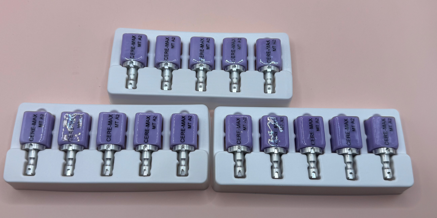 5 Pcs/Box MT C14 A2 Dental Glass Ceramic Lithium Dislicate Cerec Emax CAD CAM