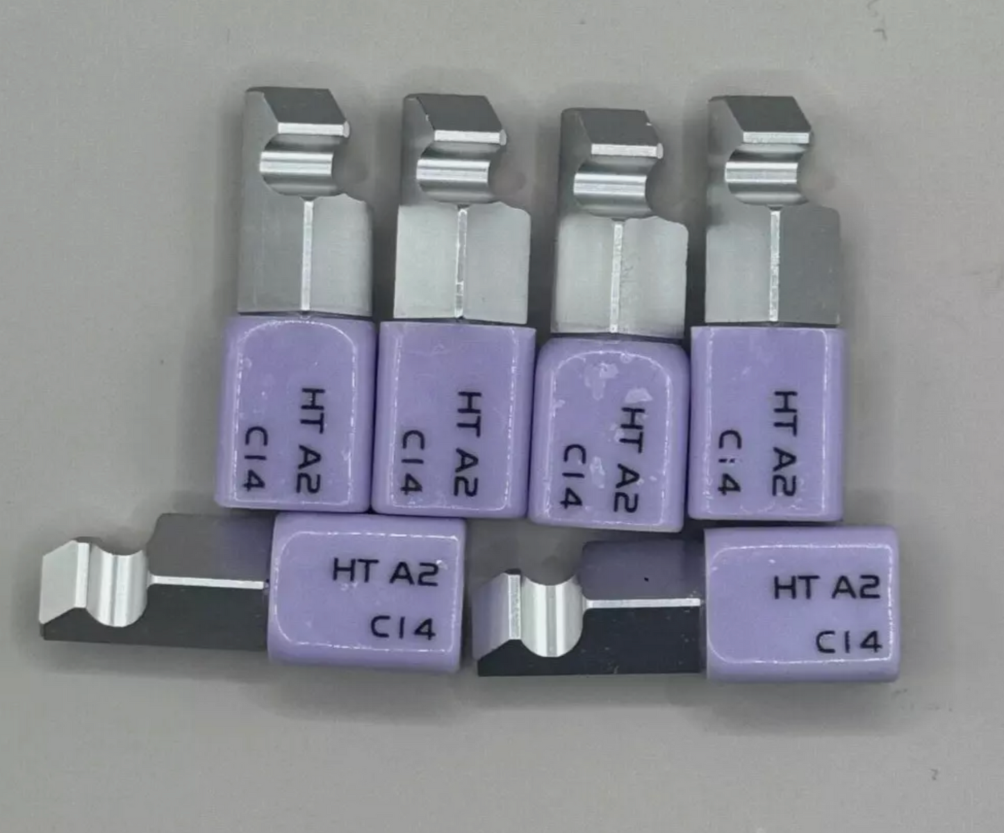 Bloque de cerámica de vidrio de disilicato de litio dental de 5 piezas C14 e.max para PlanMill