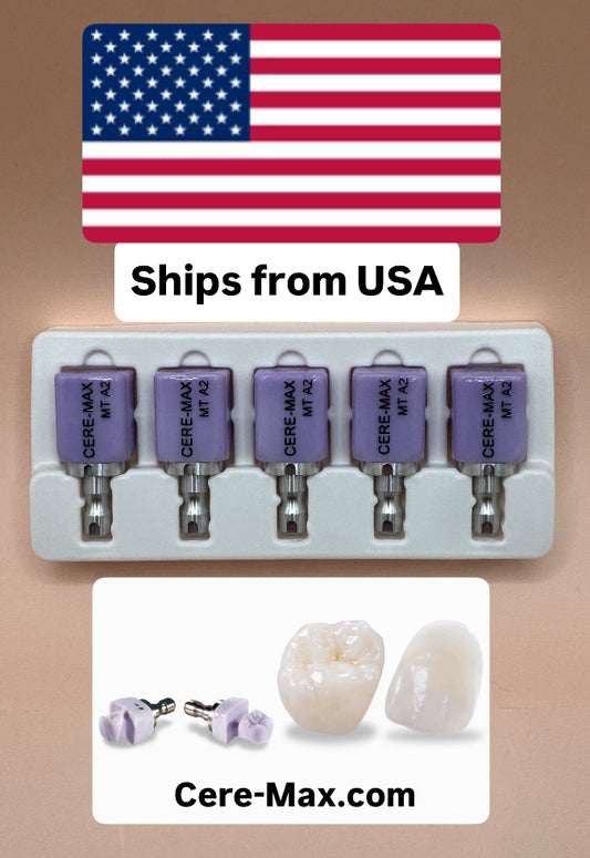 5 Pcs/Box MT C14 A2 Dental Glass Ceramic Lithium Dislicate Cerec Emax CAD CAM