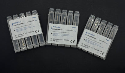 Fresa cilíndrica puntiaguda para fresado compacto CEREC 3 (5 unidades)