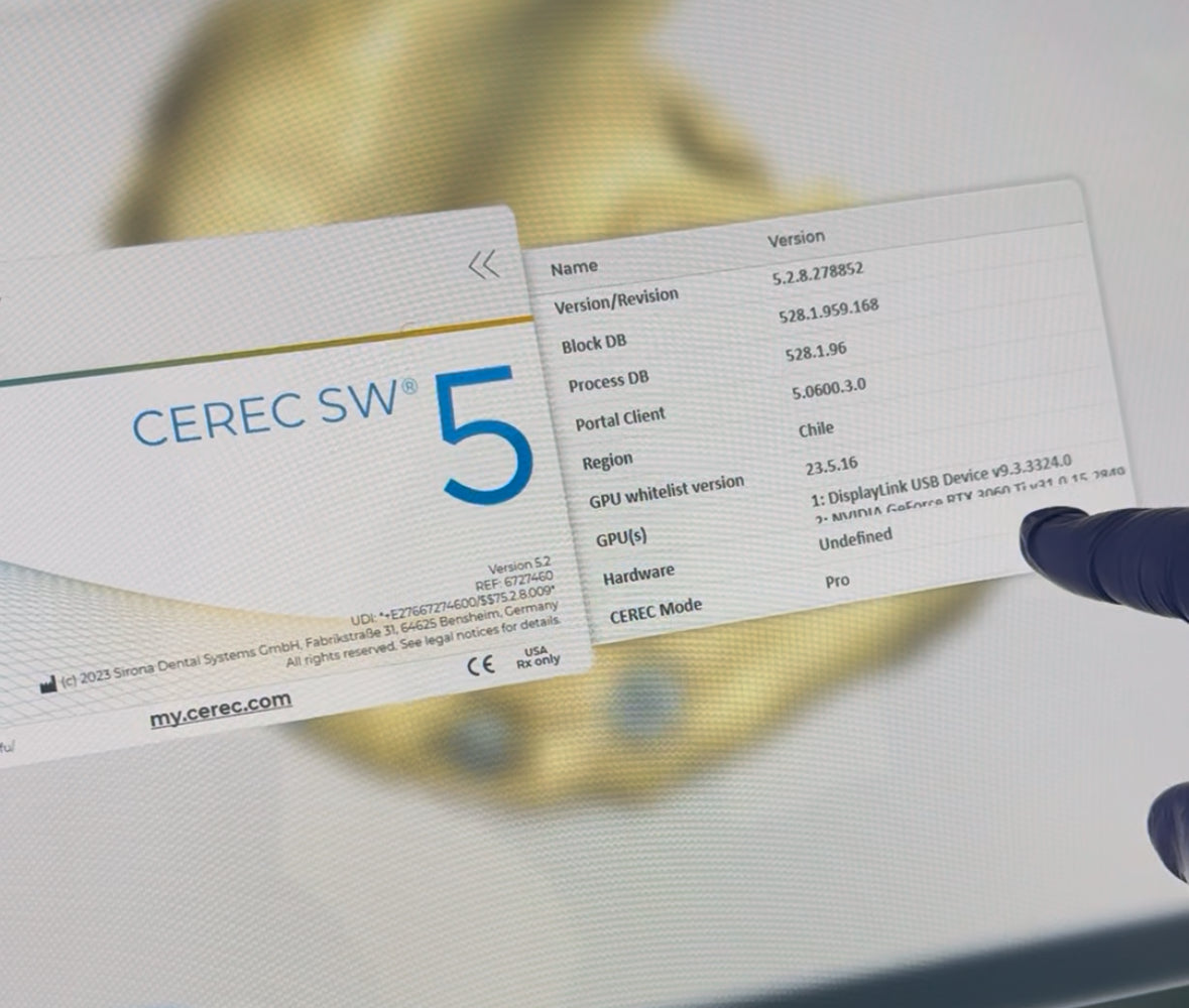 Cerec Primescan 5.2 (INTEL i9) Desbloqueado PERSONALIZADO