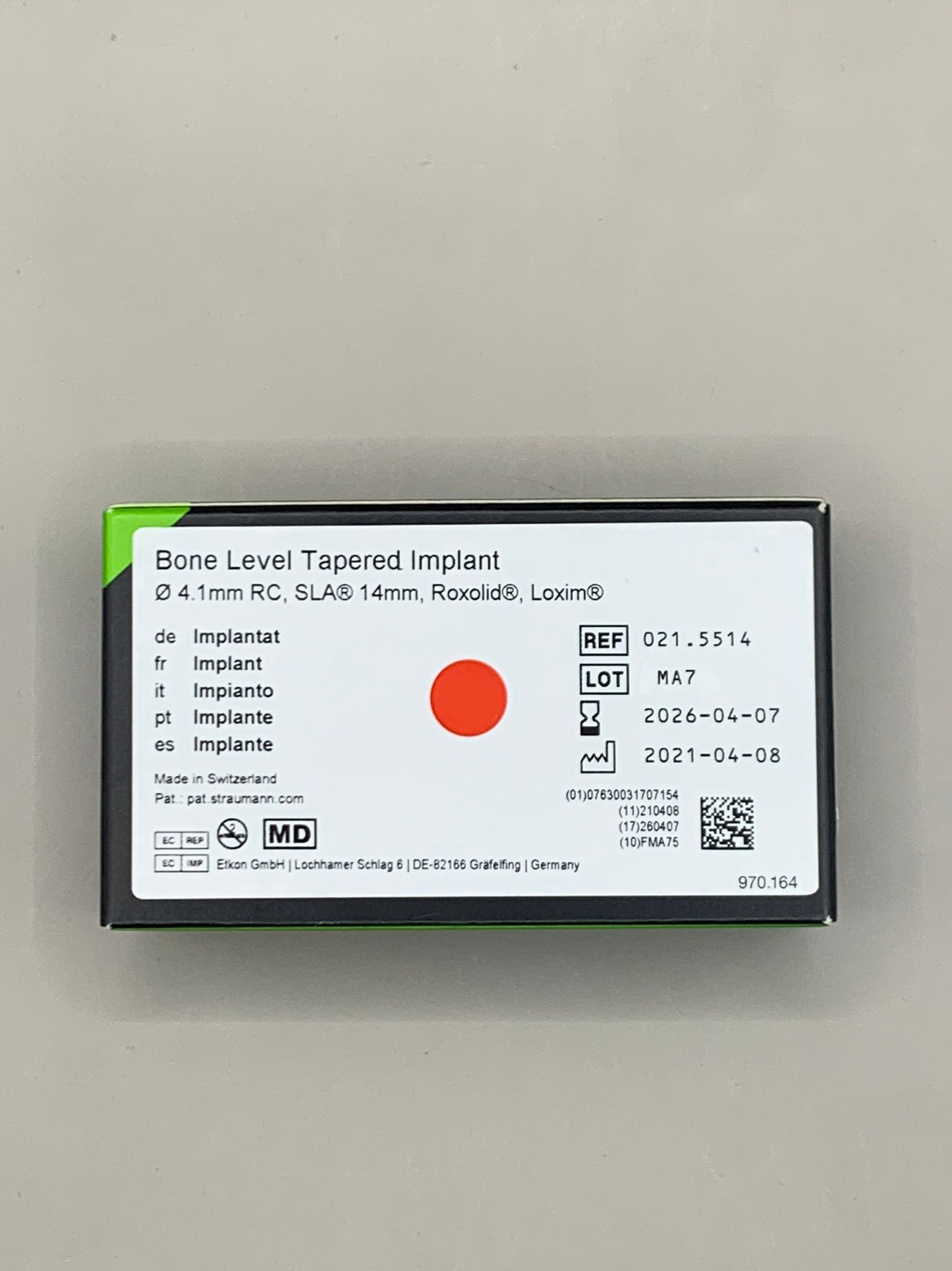 New Straumann Bone Level Implant Roxolid - Many variations of Sizes,  (click to see variations)