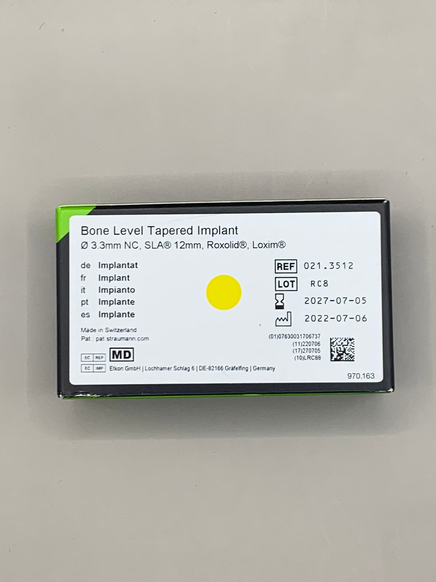 New Straumann Bone Level Implant Roxolid - Many variations of Sizes,  (click to see variations)